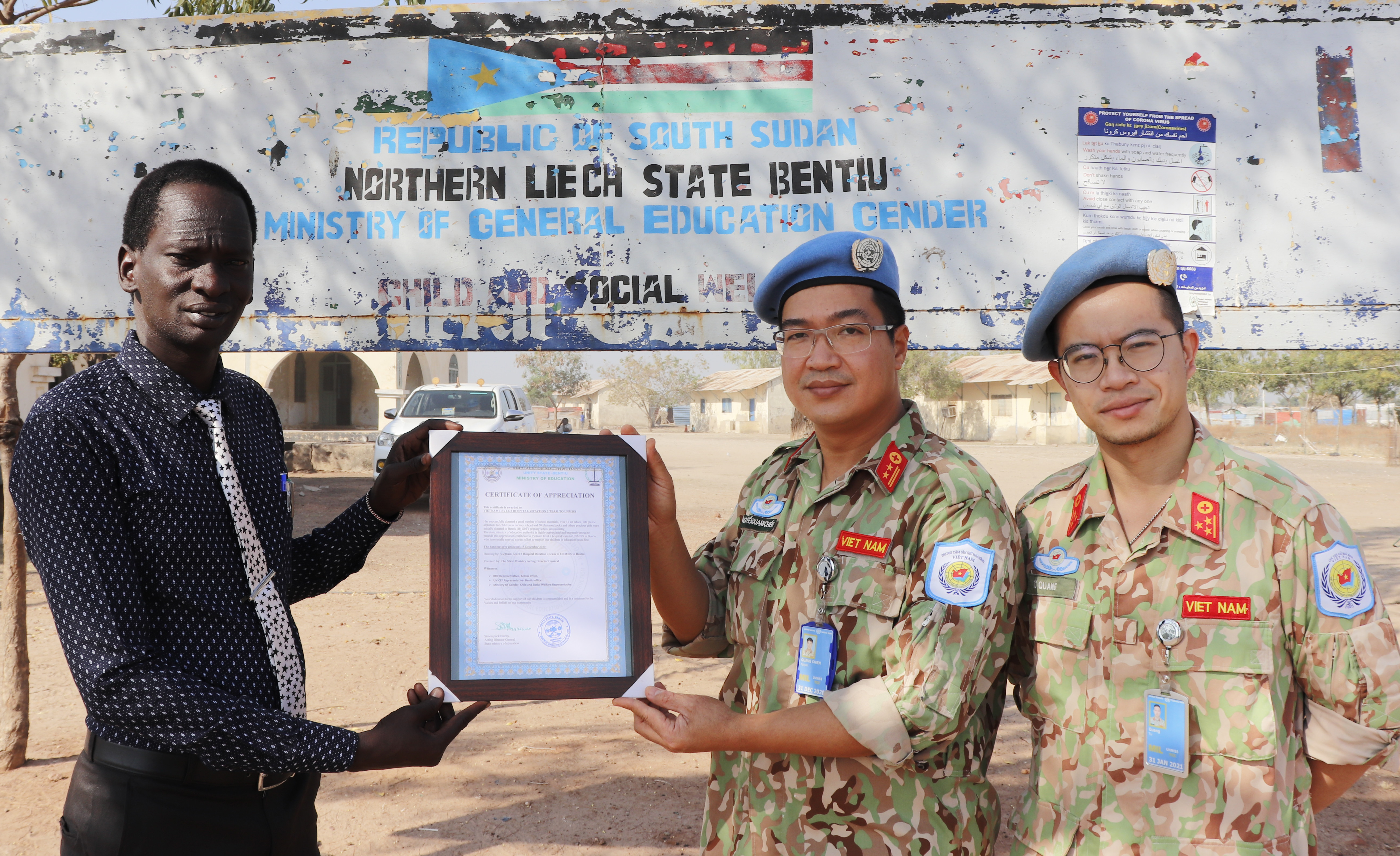 Có các bác sĩ Việt Nam ở Nam Sudan!